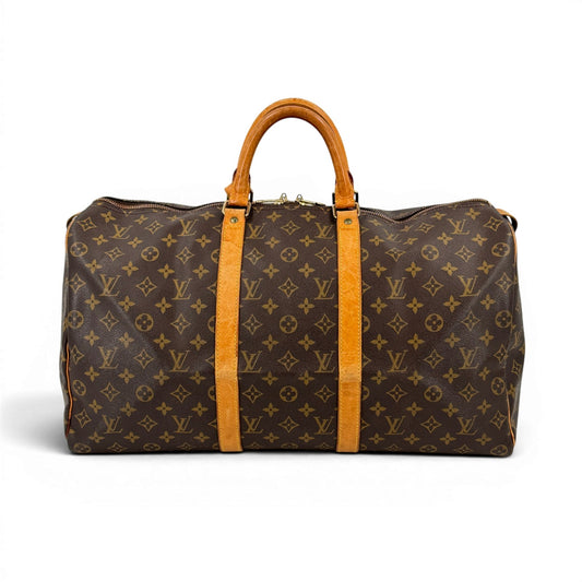 LOUIS VUITTON キーポル50 モノグラム ブラウン 旧型 ボストンバッグ M41426