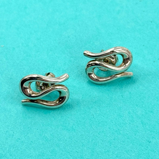 TIFFANY スネークウェーブ ピアス SV925 ヴィンテージ