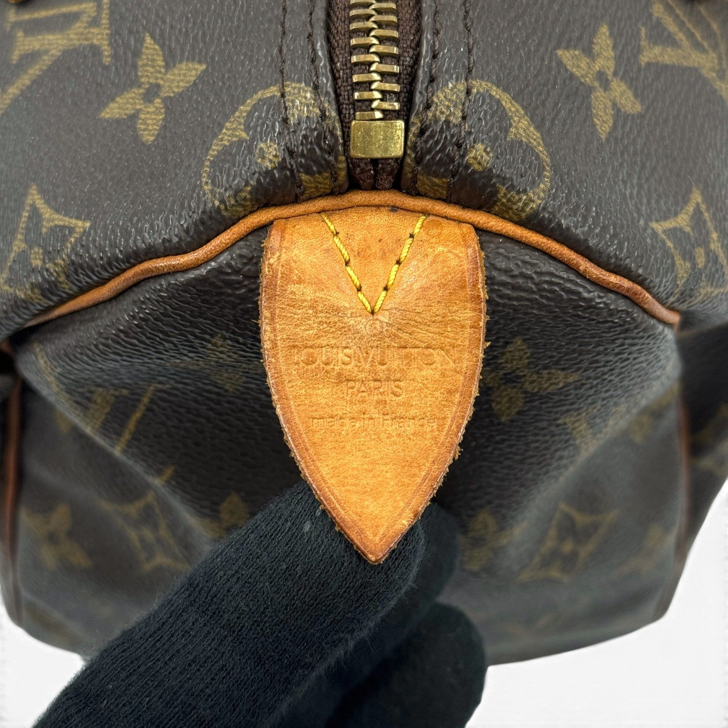LOUIS VUITTON スピーディ25 モノグラムキャンバス ブラウン ハンドバッグ M41528