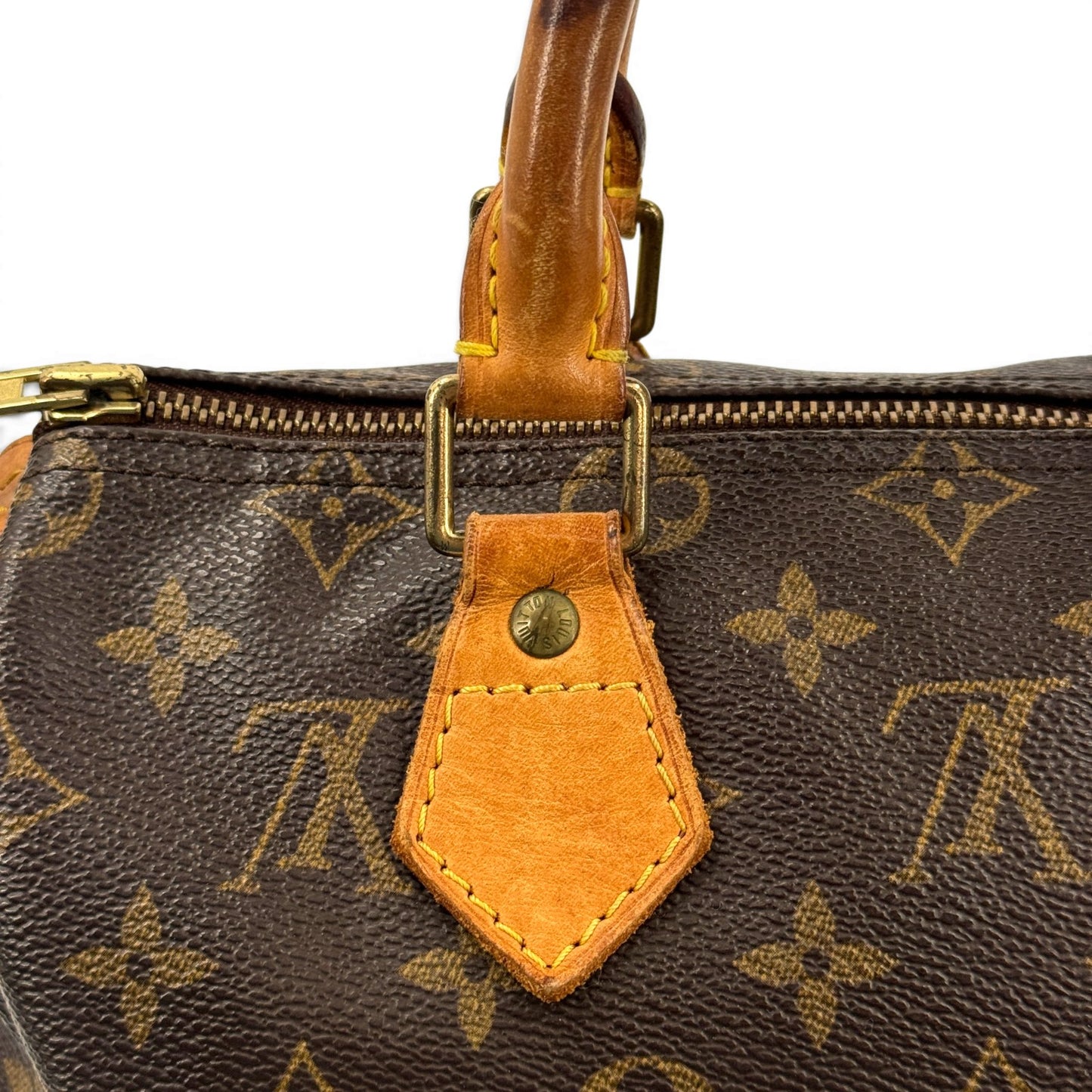 LOUIS VUITTON スピーディ25 モノグラムキャンバス ブラウン ハンドバッグ M41528