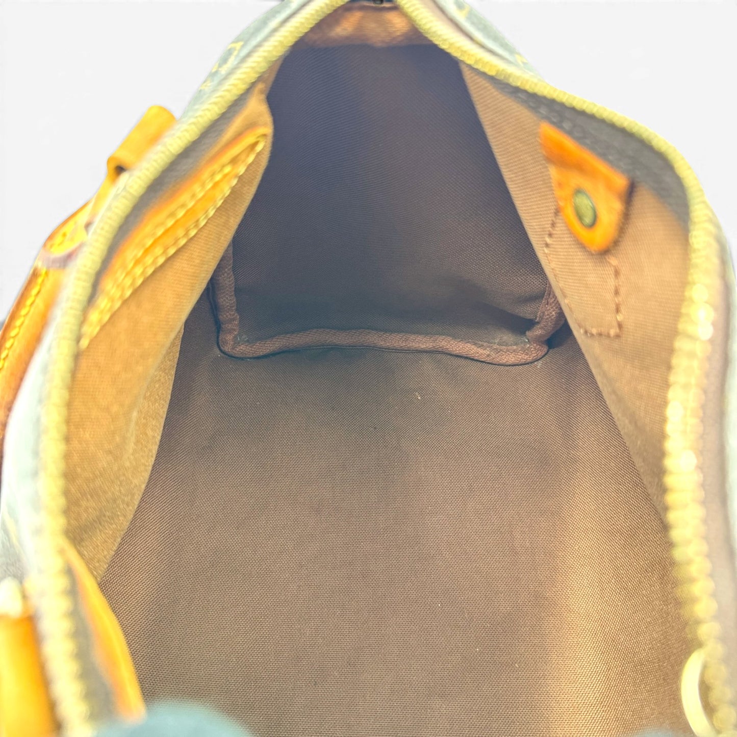 LOUIS VUITTON スピーディ25 モノグラムキャンバス ブラウン ハンドバッグ M41528