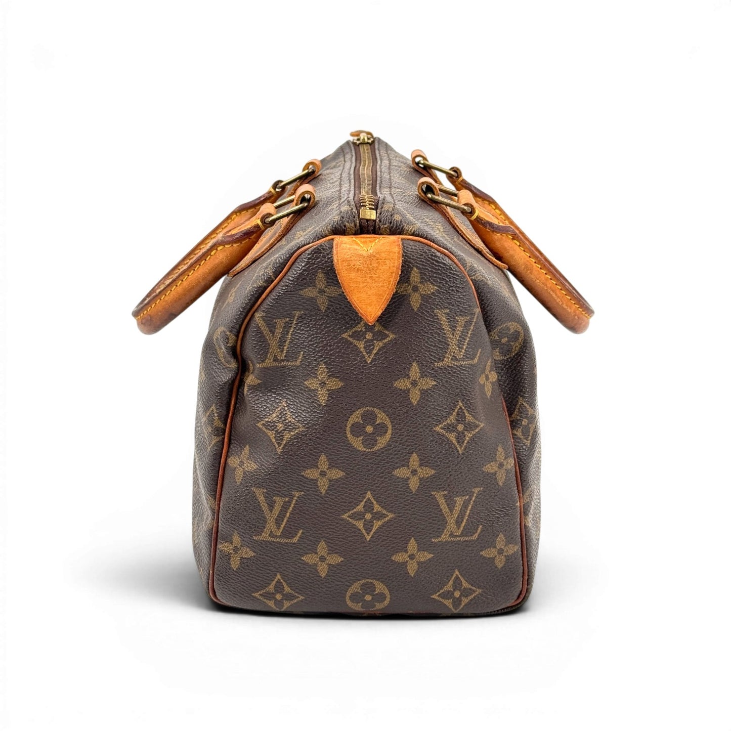 LOUIS VUITTON スピーディ25 モノグラムキャンバス ブラウン ハンドバッグ M41528