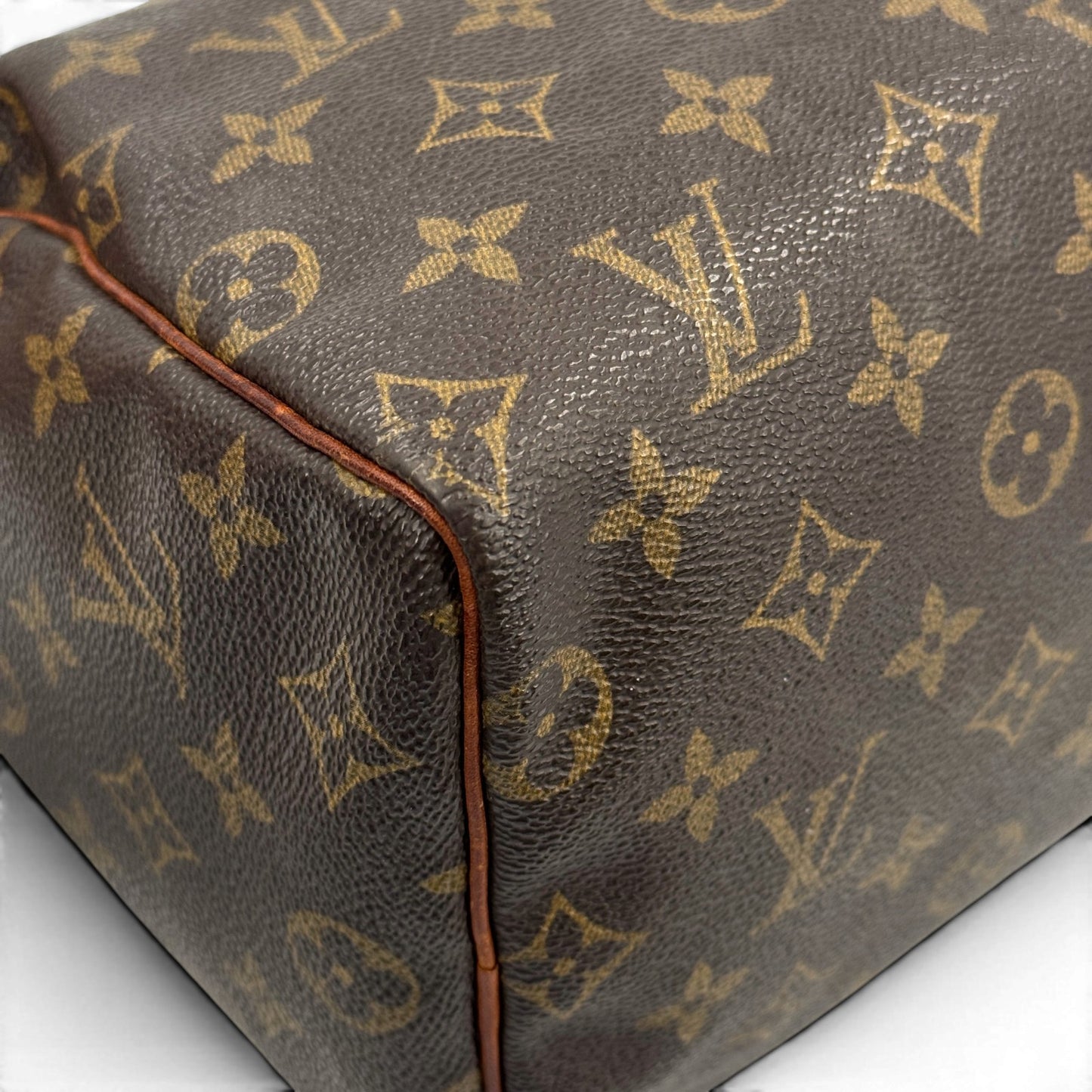 LOUIS VUITTON スピーディ25 モノグラムキャンバス ブラウン ハンドバッグ M41528