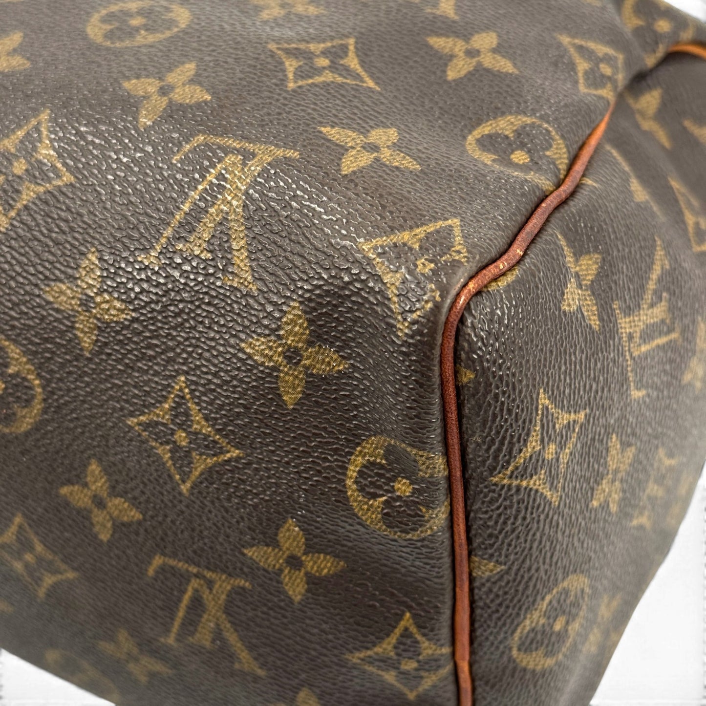 LOUIS VUITTON スピーディ25 モノグラムキャンバス ブラウン ハンドバッグ M41528