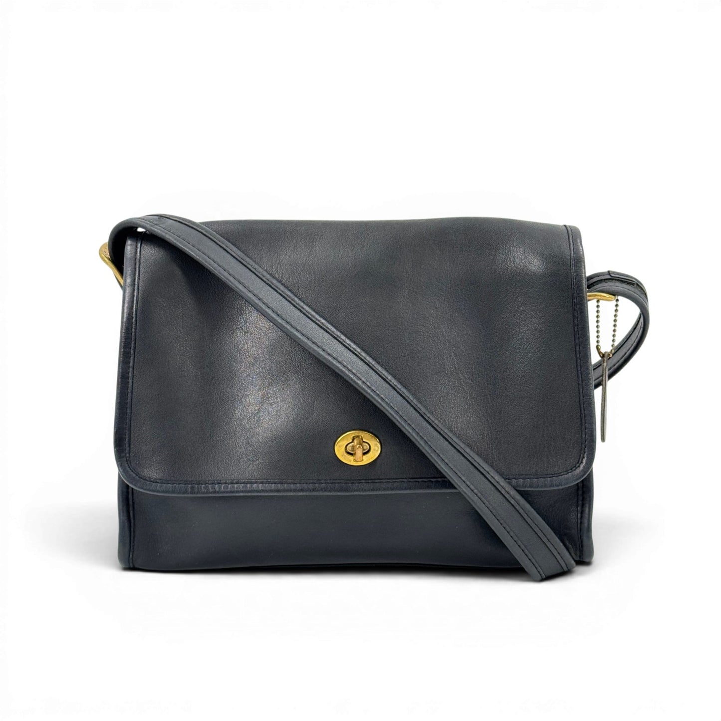 COACH オールドコーチ ブラウンレザーショルダーバッグ KD065