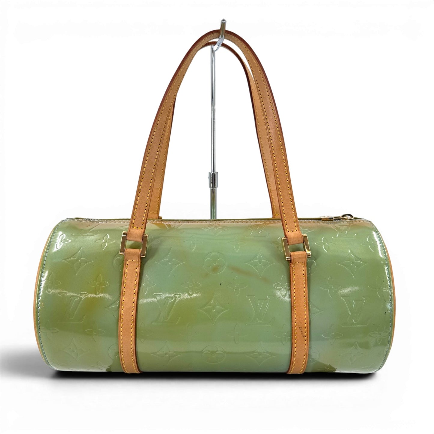 LOUIS VUITTON ベッドフォード モノグラム・ヴェルニ パテントレザー グリーン ハンドバッグ M91007