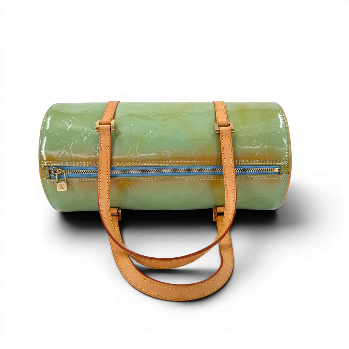 LOUIS VUITTON ベッドフォード モノグラム・ヴェルニ パテントレザー グリーン ハンドバッグ M91007