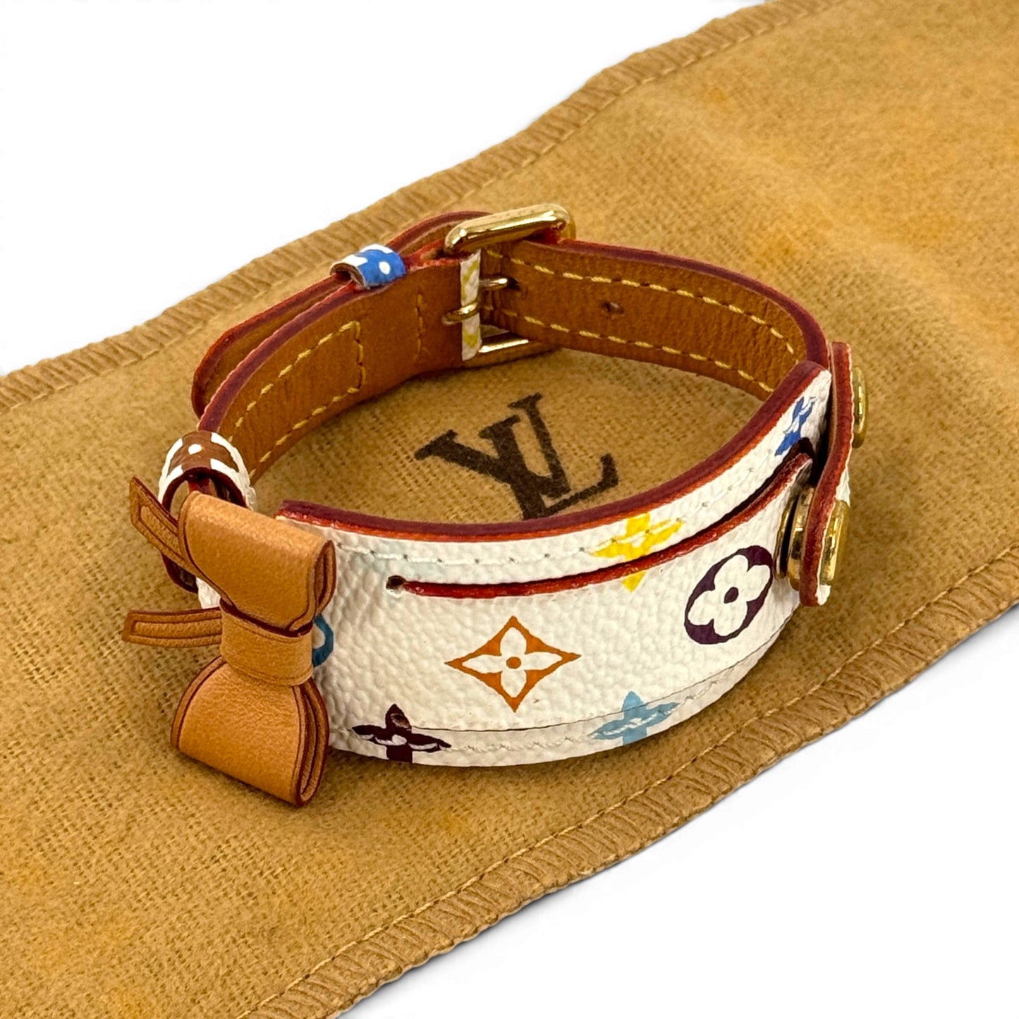 LOUIS VUITTON モノグラム マルチカラー ブレスレット ポルトアドレス ホワイト M92594