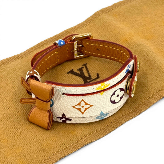 LOUIS VUITTON モノグラム マルチカラー ブレスレット ポルトアドレス ホワイト M92594