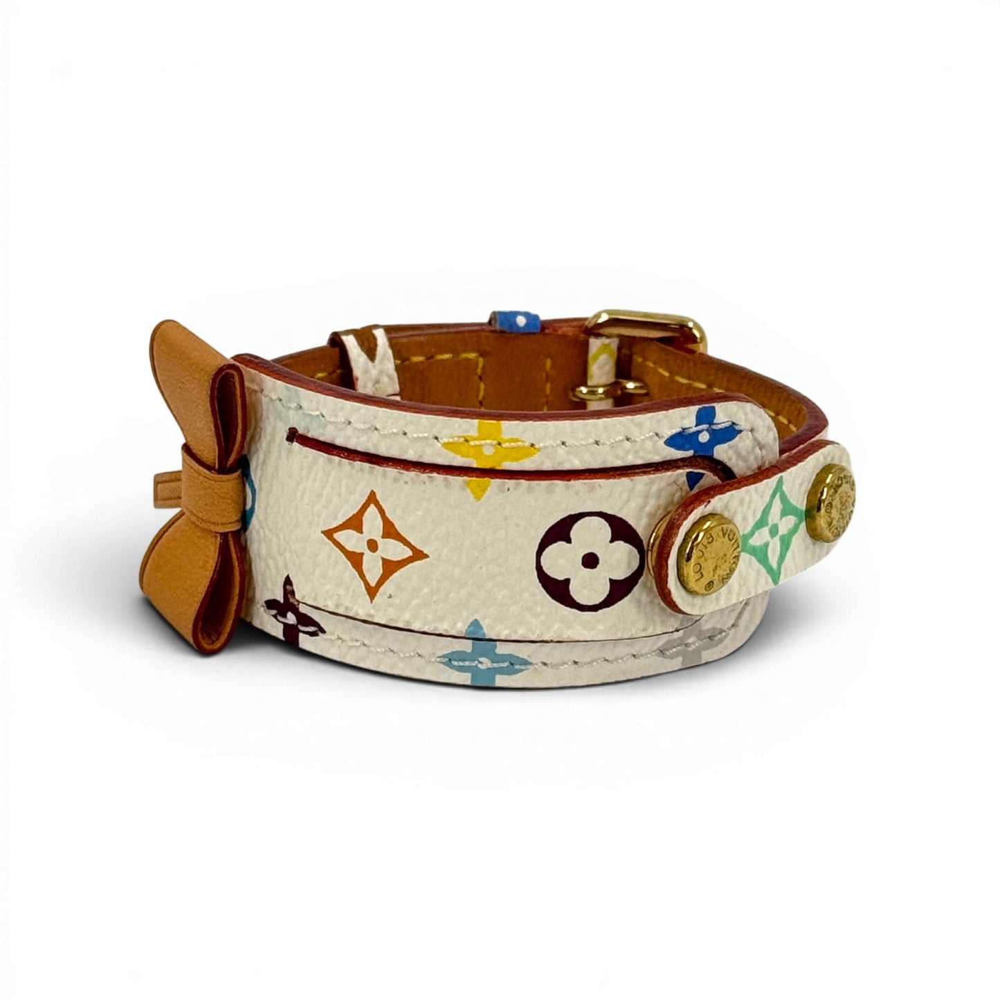 LOUIS VUITTON モノグラム マルチカラー ブレスレット ポルトアドレス ホワイト M92594