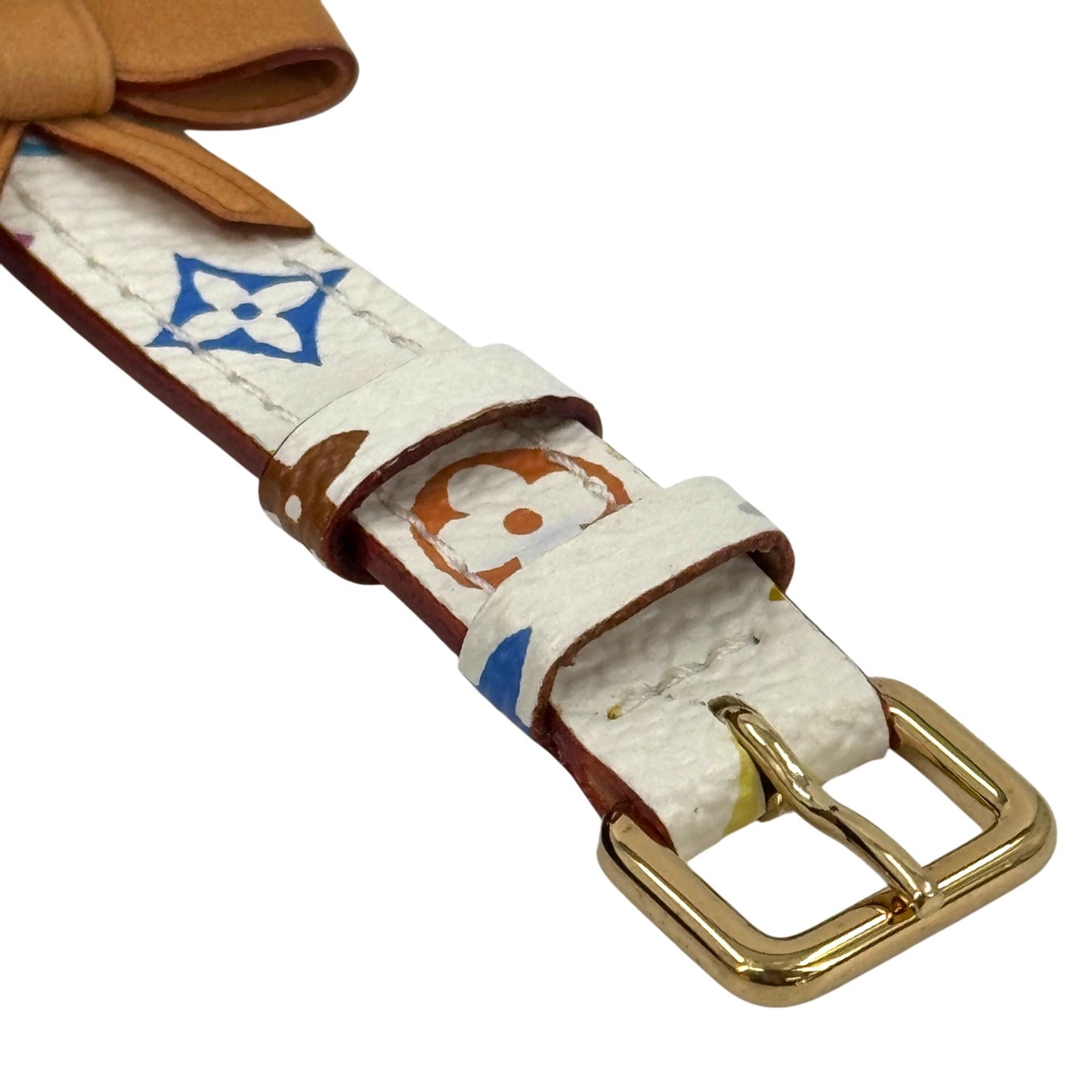 LOUIS VUITTON モノグラム マルチカラー ブレスレット ポルトアドレス ホワイト M92594