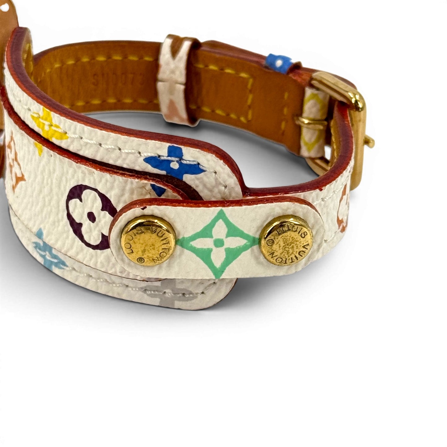 LOUIS VUITTON モノグラム マルチカラー ブレスレット ポルトアドレス ホワイト M92594