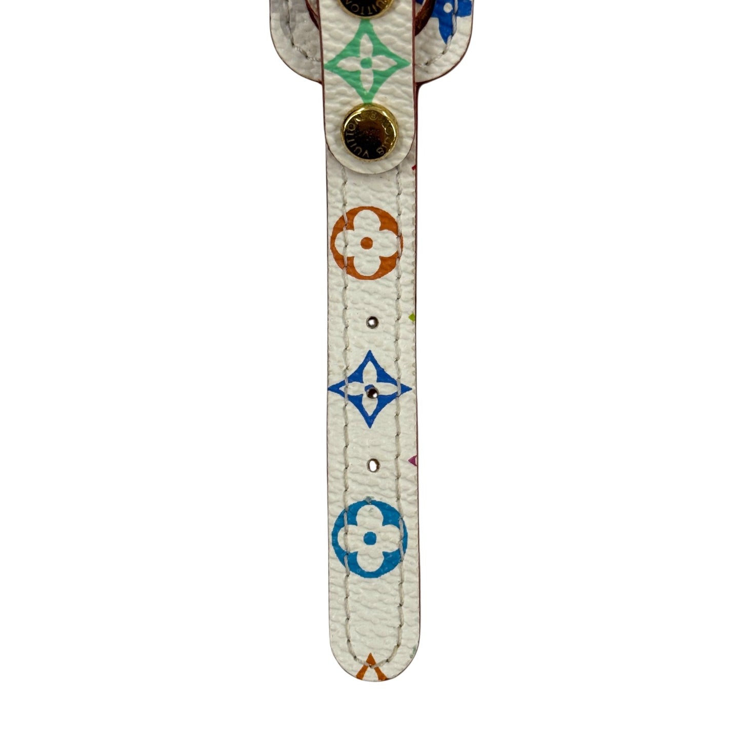 LOUIS VUITTON モノグラム マルチカラー ブレスレット ポルトアドレス ホワイト M92594