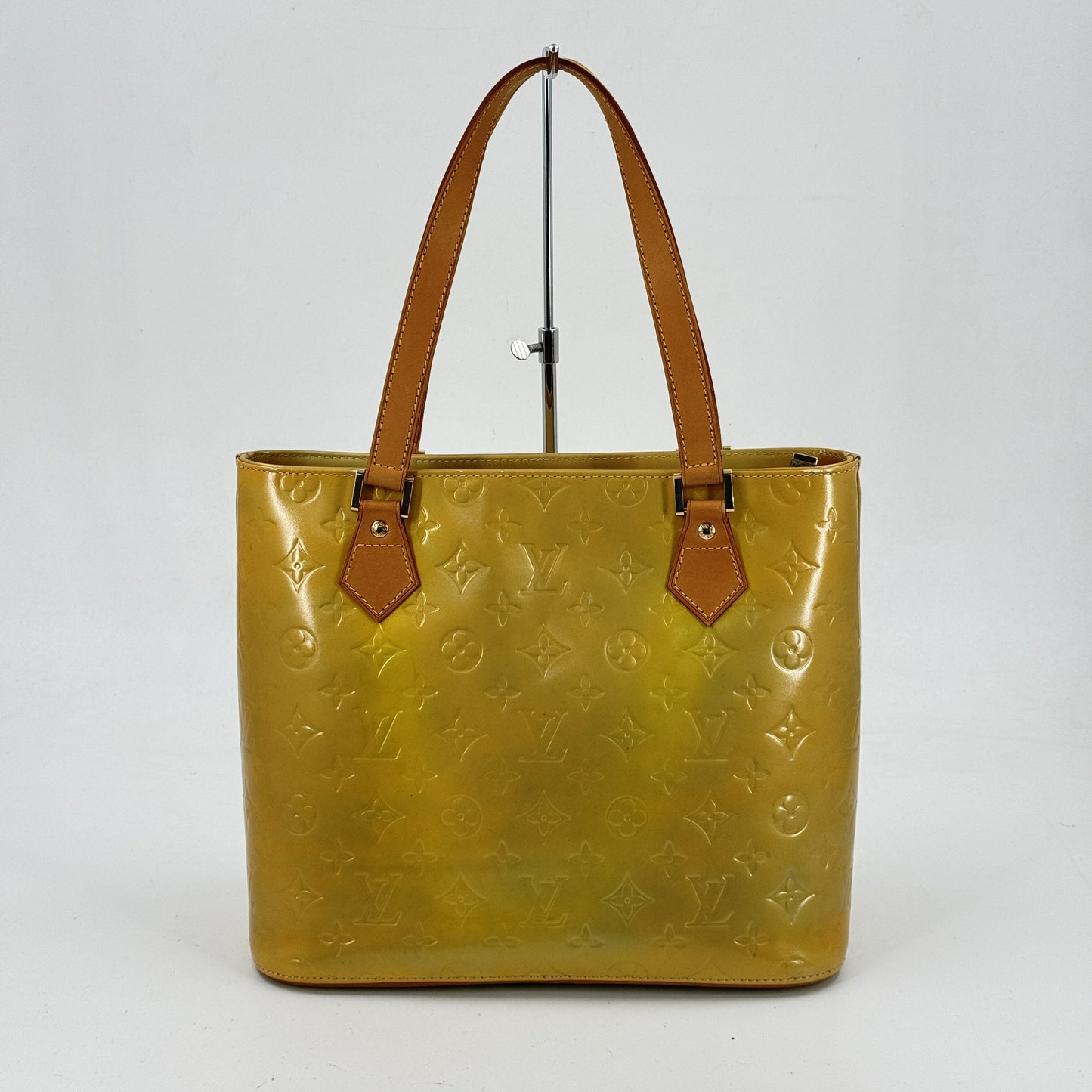 LOUIS VUITTON ヒューストン ヴェルニ イエロー ショルダーバッグ M91004