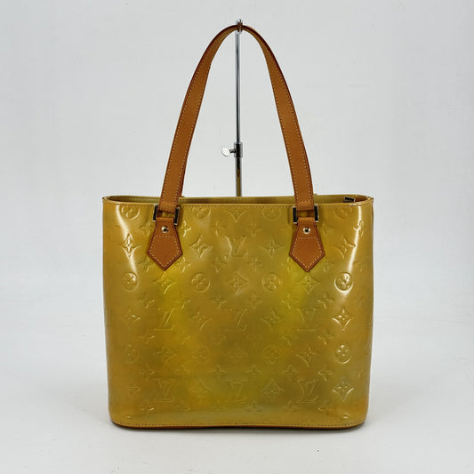 LOUIS VUITTON ヒューストン ヴェルニ イエロー ショルダーバッグ M91004