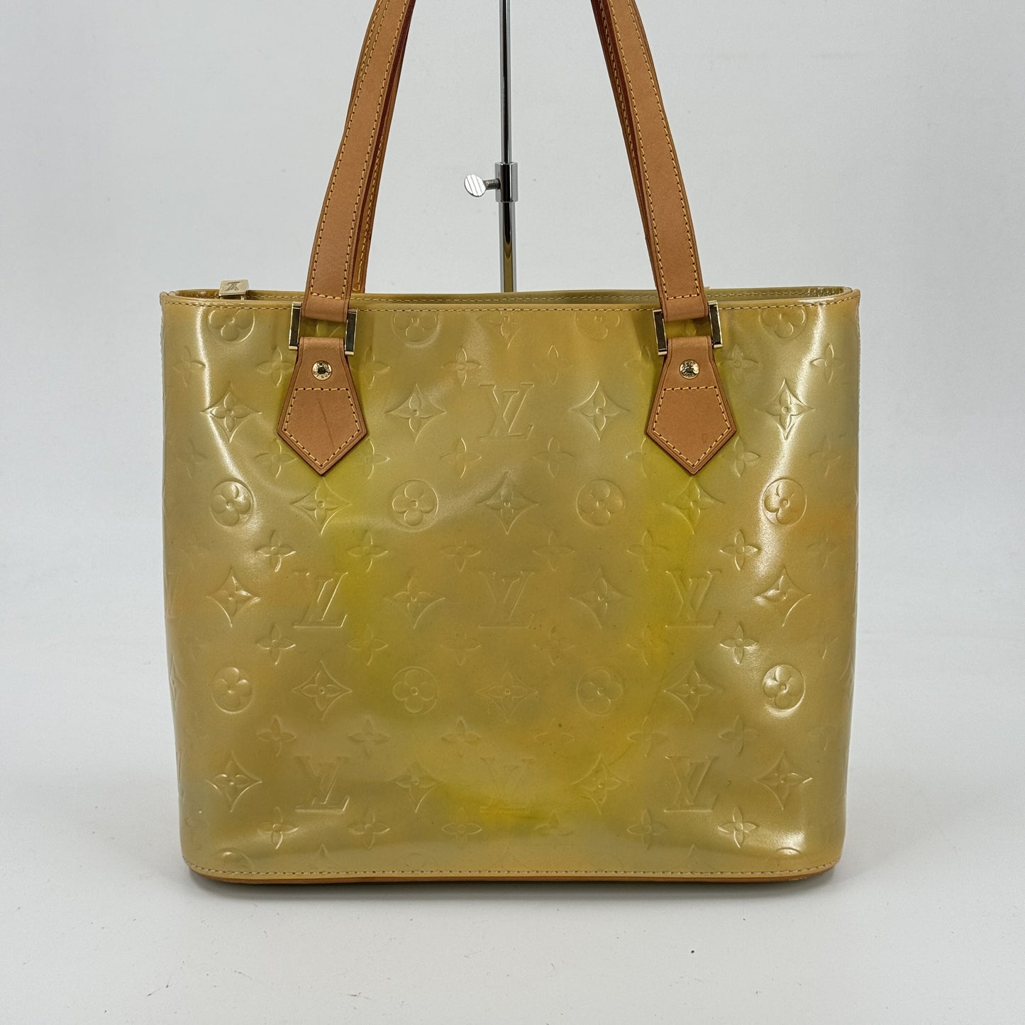 LOUIS VUITTON ヒューストン ヴェルニ イエロー ショルダーバッグ M91004