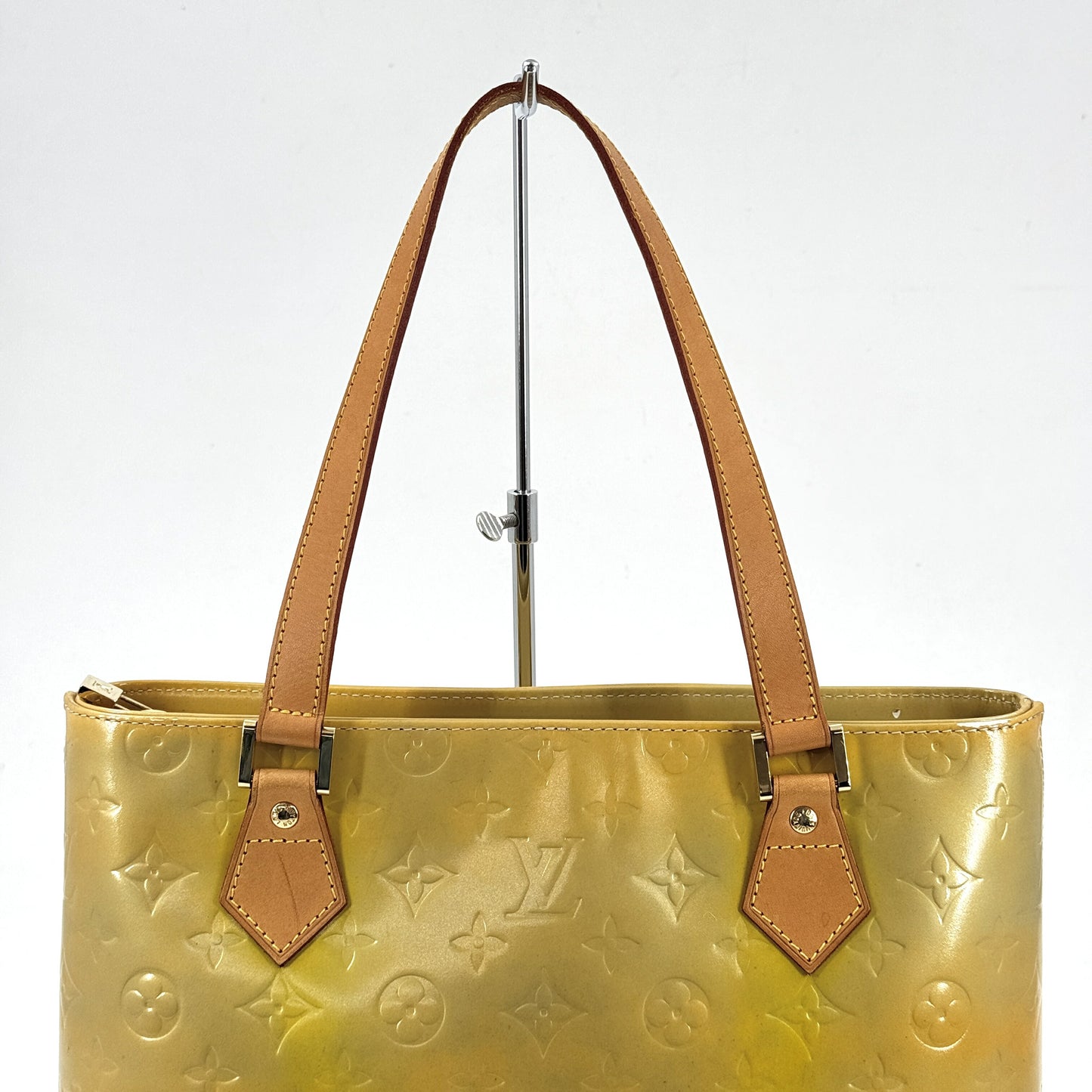 LOUIS VUITTON ヒューストン ヴェルニ イエロー ショルダーバッグ M91004
