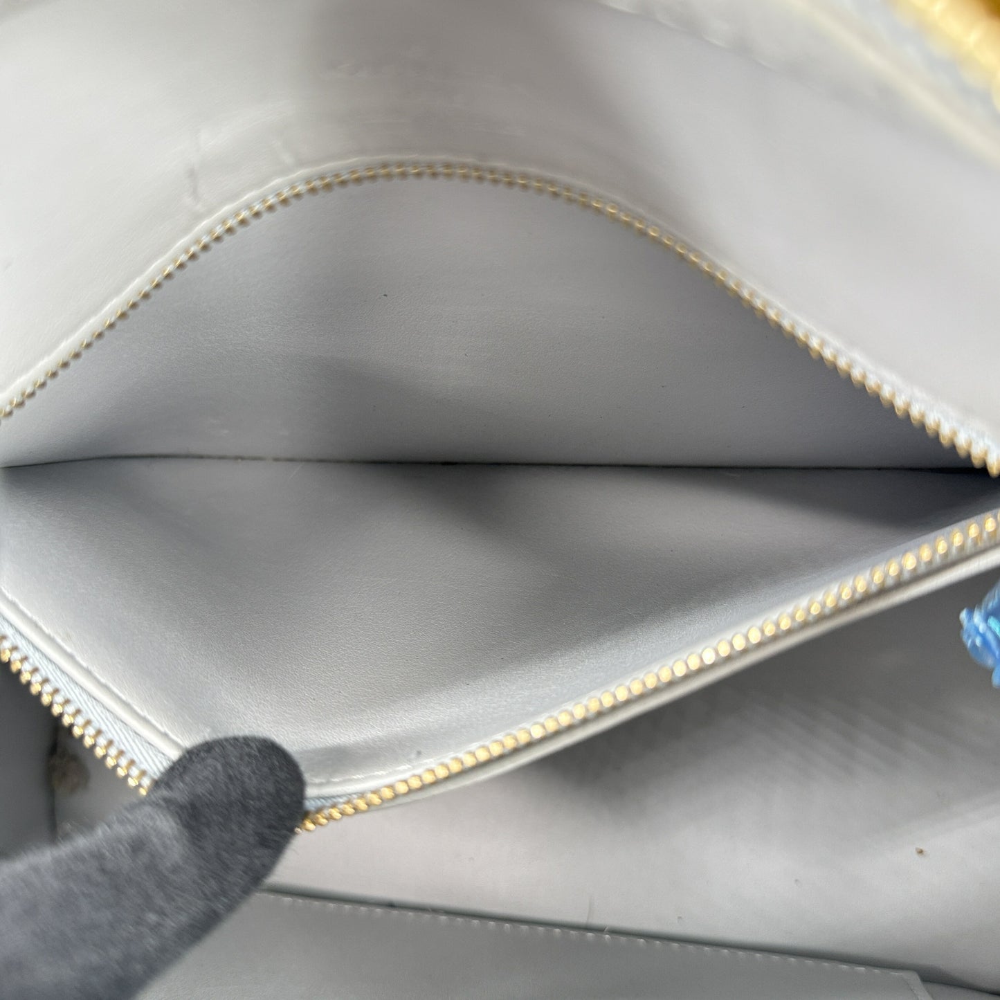 LOUIS VUITTON ヒューストン ヴェルニ イエロー ショルダーバッグ M91004