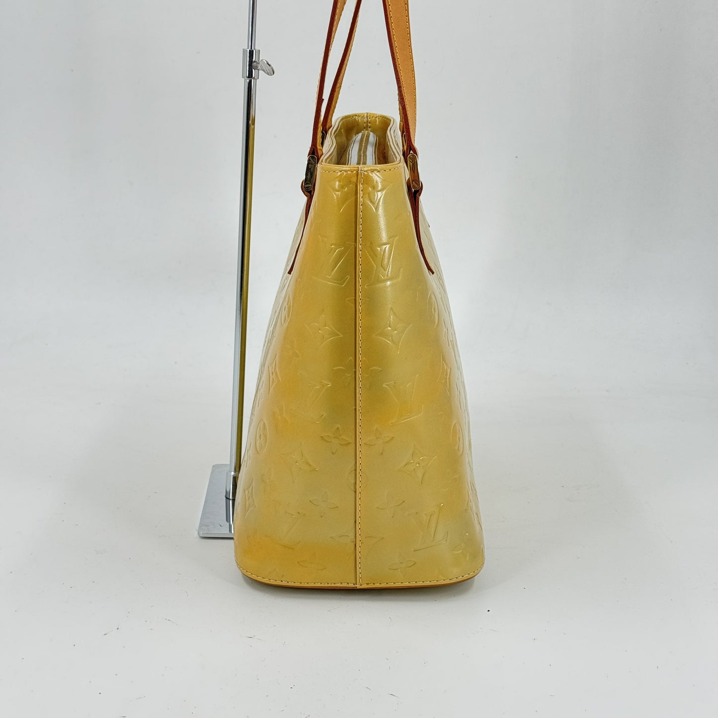 LOUIS VUITTON ヒューストン ヴェルニ イエロー ショルダーバッグ M91004