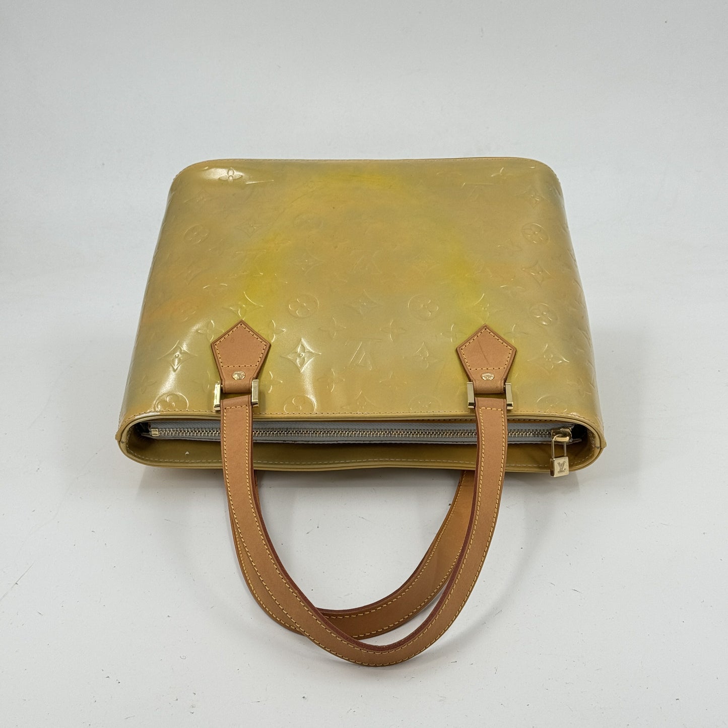 LOUIS VUITTON ヒューストン ヴェルニ イエロー ショルダーバッグ M91004