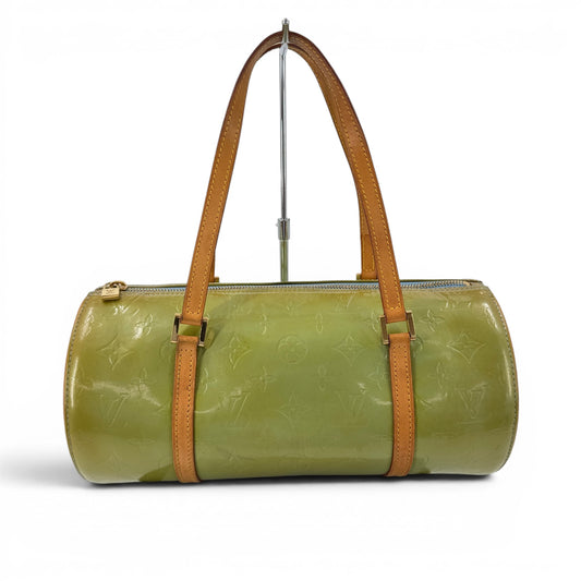 LOUIS VUITTON ベッドフォード モノグラム・ヴェルニ パテントレザー グリーン ハンドバッグ M91007