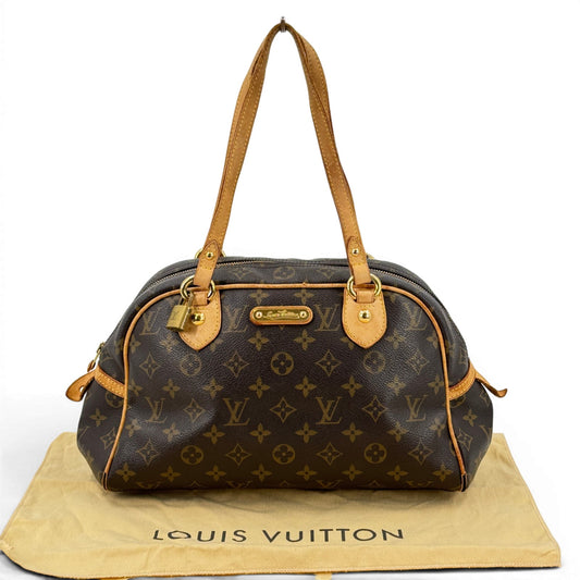 LOUIS VUITTON モントルグイユPM モノグラム ブラウン ジップショルダーバッグ M95565