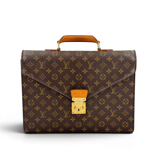LOUIS VUITTON セルヴィエット・コンセイエ モノグラム ブリーフケース ビジネスバッグ M53331