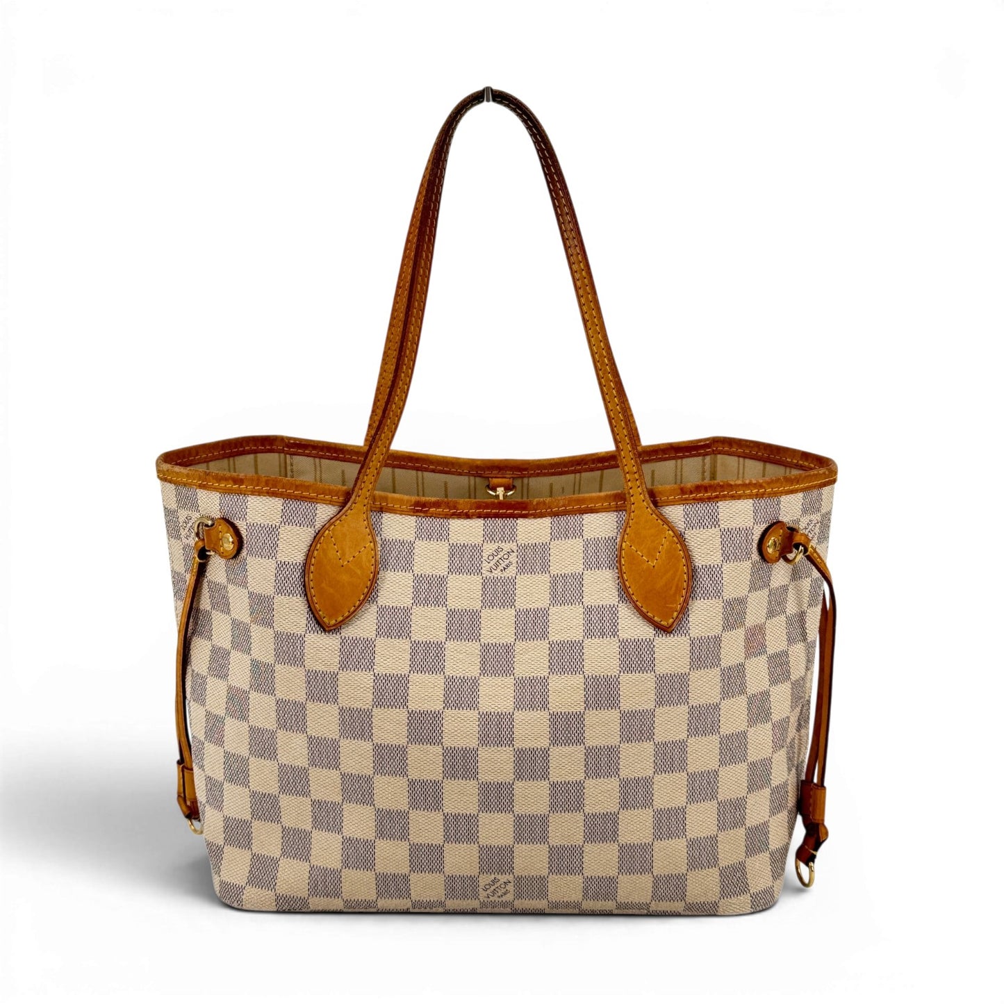 LOUIS VUITTON ネヴァーフルPM ダミエ・アズール キャンバス ホワイト トートバッグ N51110