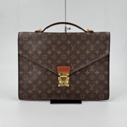 LOUIS VUITTON ポルト・ドキュメント・バンドリエール モノグラム・キャンバス ブリーフケース M53338