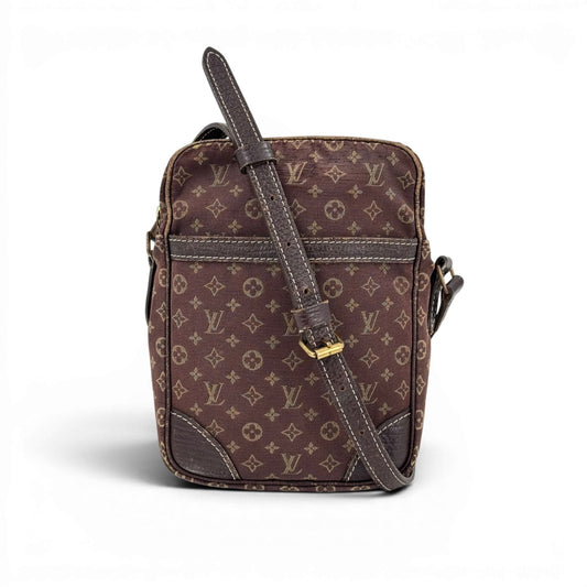 LOUIS VUITTON ダニューブ モノグラム イディール ミニリン ショルダーバッグ エベヌ M95228