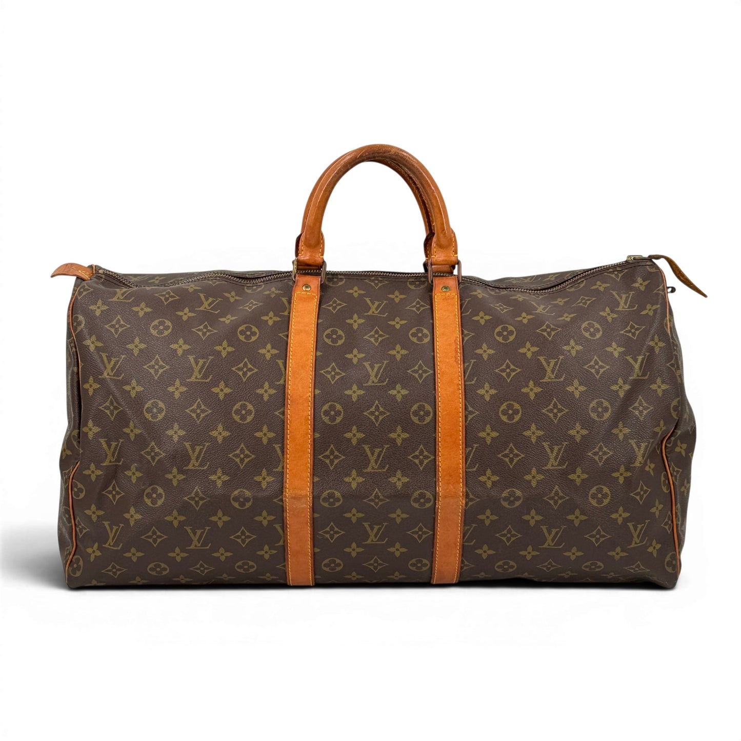 LOUIS VUITTON キーポル55 モノグラムキャンバス ブラウン 旧型 ボストンバッグ M41424