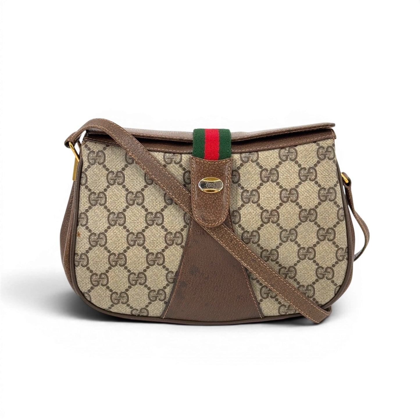 GUCCI GGキャンバス スプリーム シェリーライン ヴィンテージ ショルダーバッグ