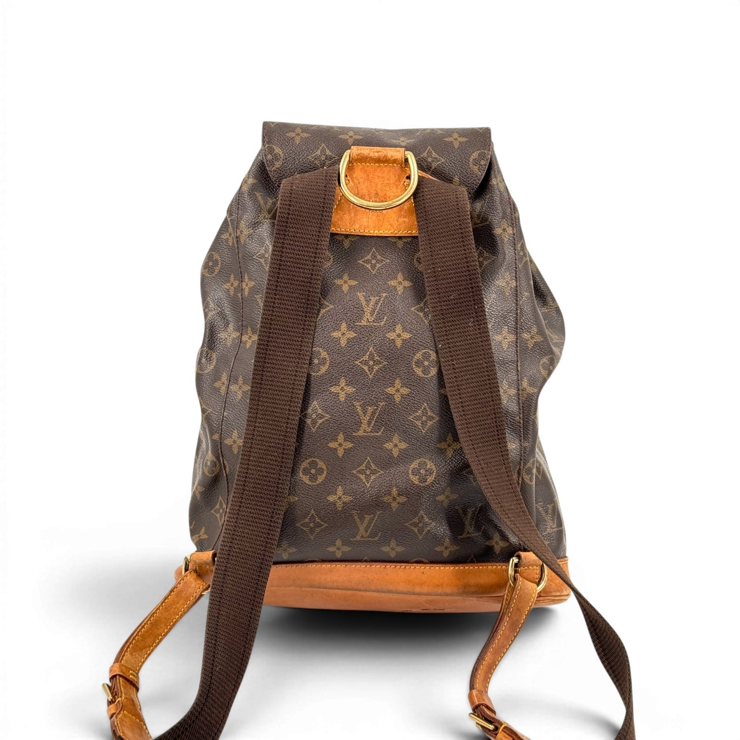 LOUIS VUITTON モンスリGM モノグラムキャンバス ブラウン リュックサック M51135