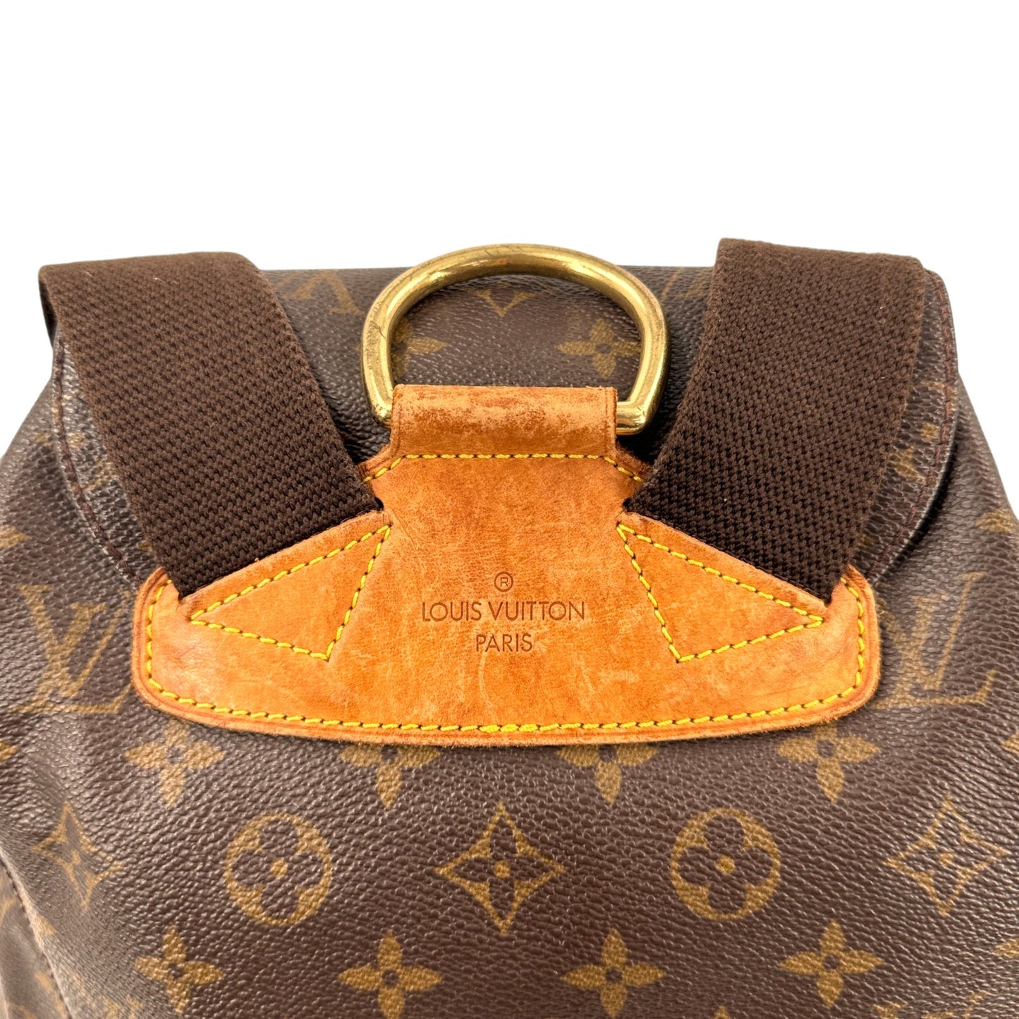 LOUIS VUITTON モンスリGM モノグラムキャンバス ブラウン リュックサック M51135