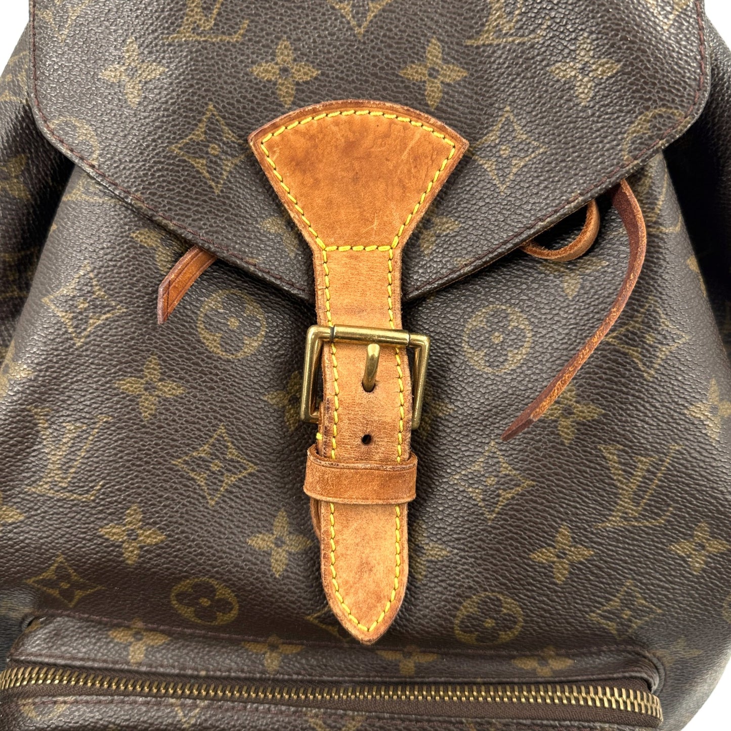 LOUIS VUITTON モンスリGM モノグラムキャンバス ブラウン リュックサック M51135