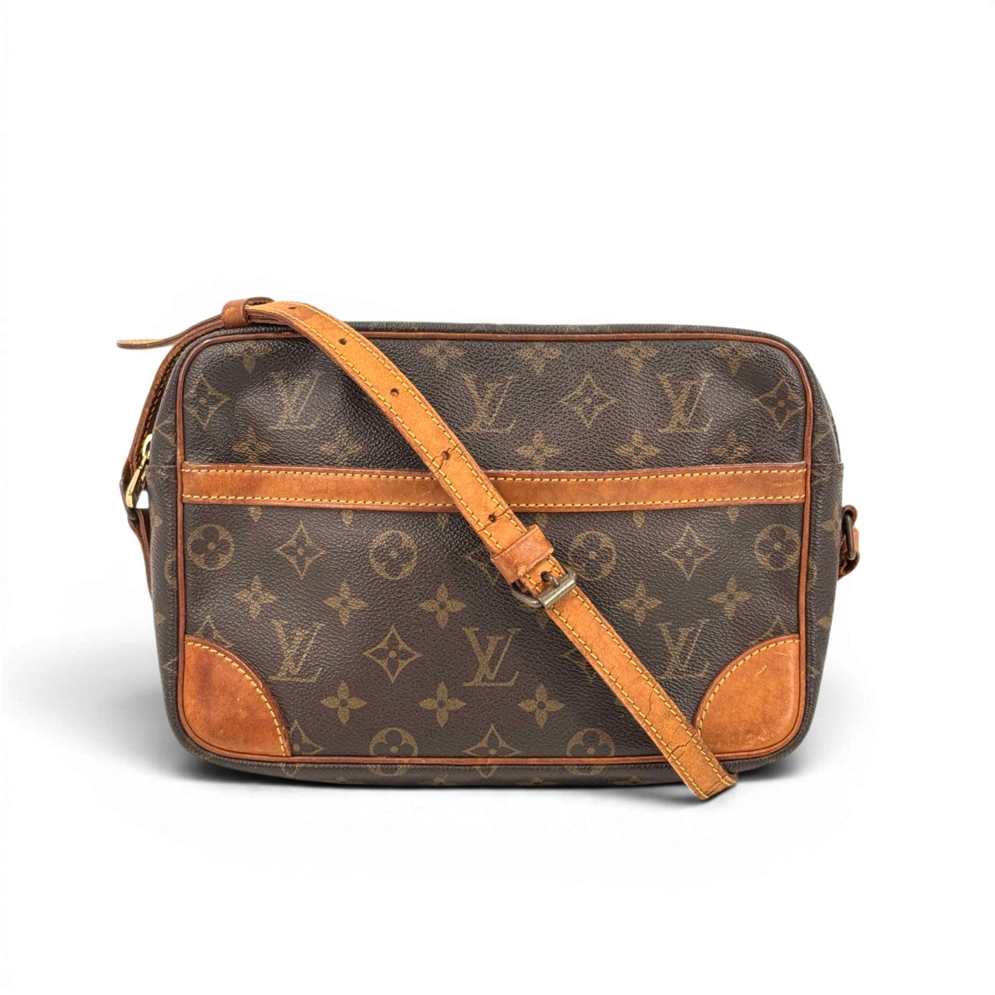 LOUIS VUITTON トロカデロ 27 モノグラム ブラウン 旧型 ショルダーバッグ M51274