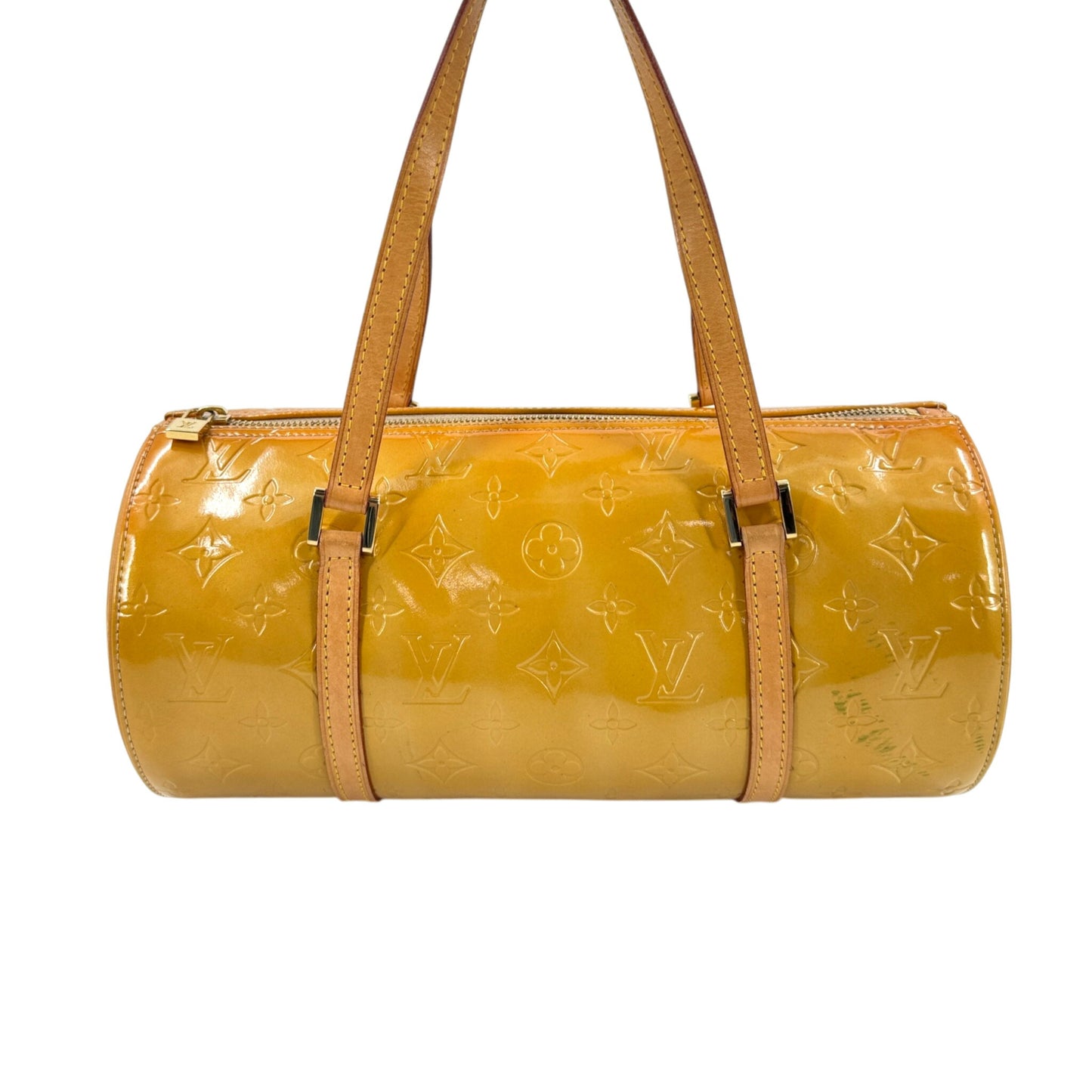 LOUIS VUITTON ヴェルニ ベッドフォード バレル ショルダーバッグ イエロー M91006 旧型