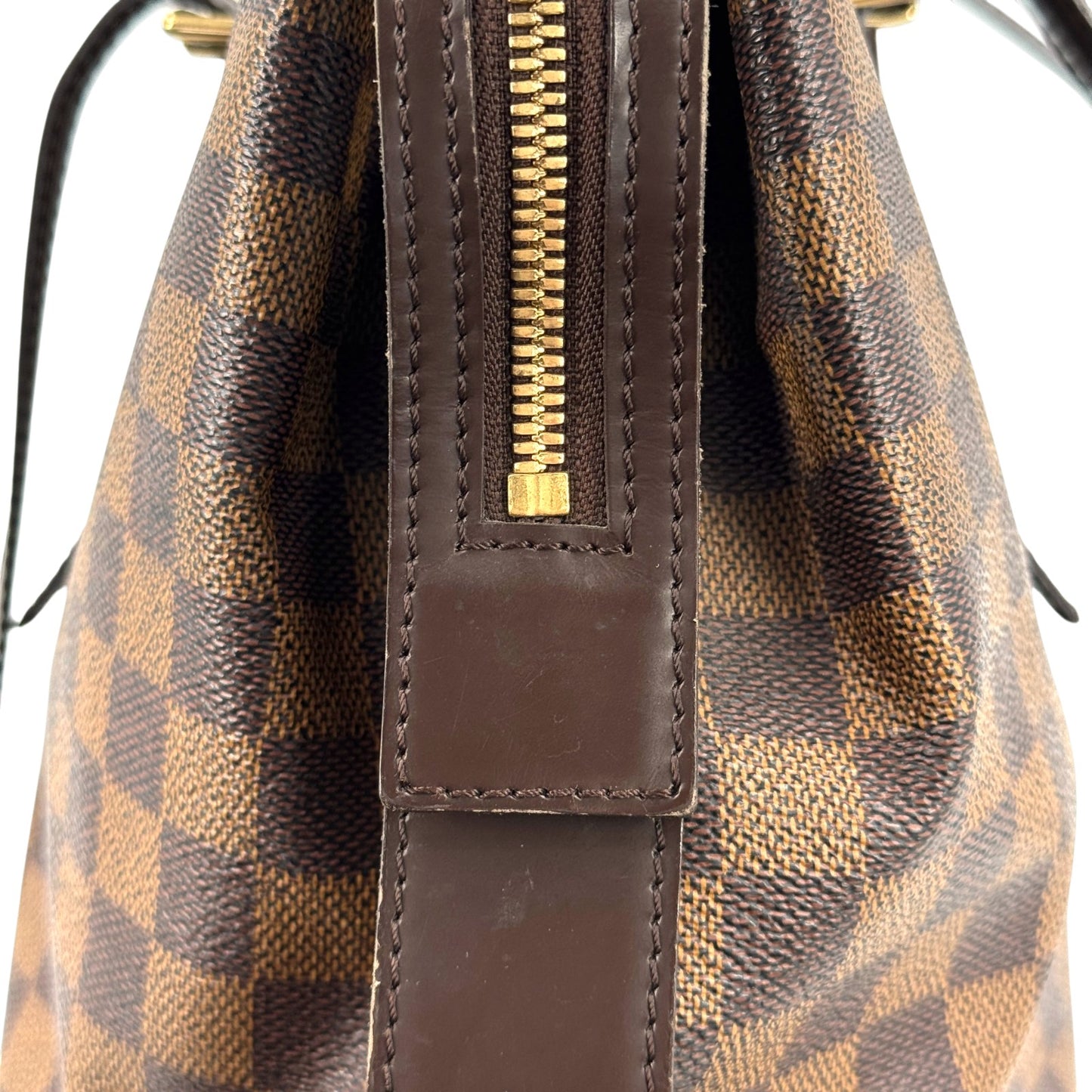 LOUIS VUITTON チェルシー ダミエ エベヌ キャンバス ブラウン トートバッグ N51119