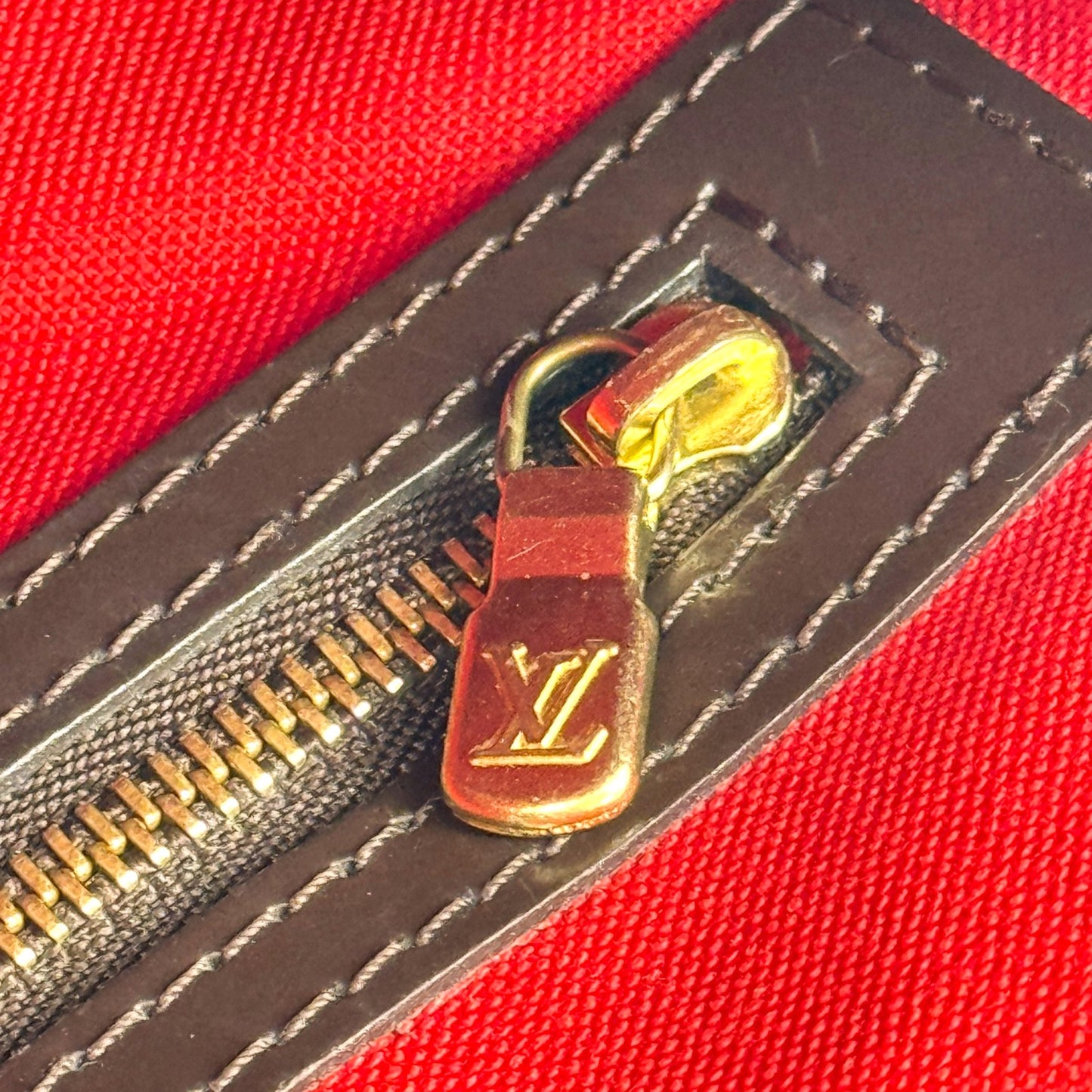 LOUIS VUITTON チェルシー ダミエ エベヌ キャンバス ブラウン トートバッグ N51119