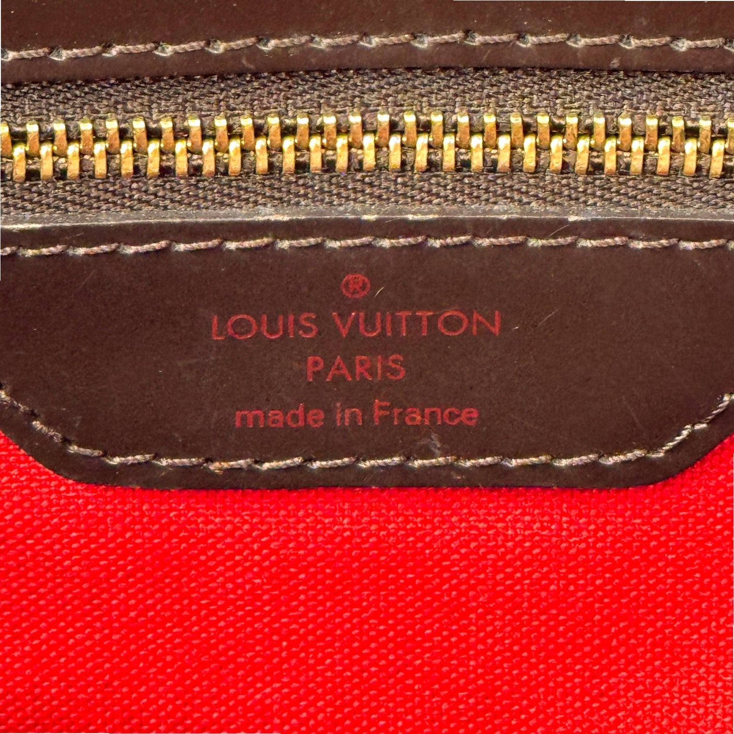 LOUIS VUITTON チェルシー ダミエ エベヌ キャンバス ブラウン トートバッグ N51119