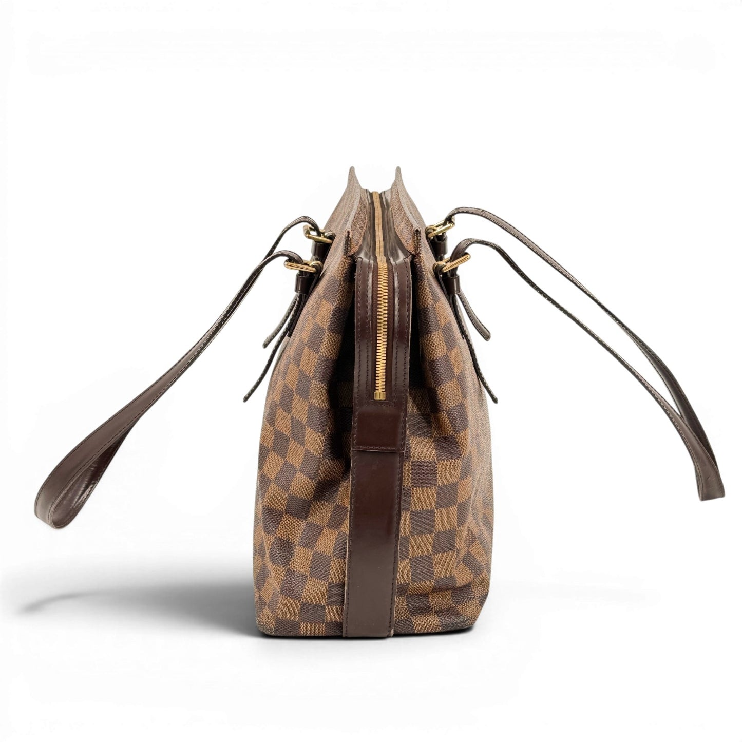 LOUIS VUITTON チェルシー ダミエ エベヌ キャンバス ブラウン トートバッグ N51119
