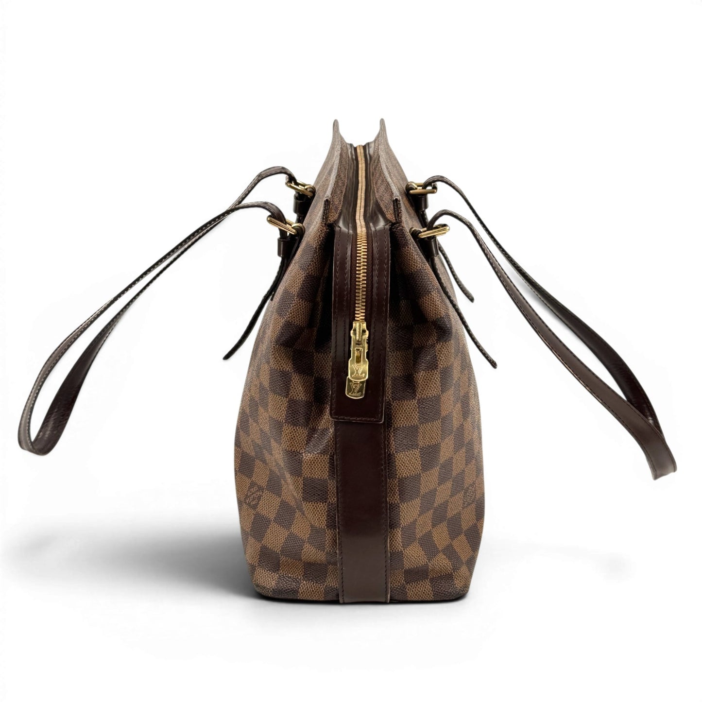 LOUIS VUITTON チェルシー ダミエ エベヌ キャンバス ブラウン トートバッグ N51119
