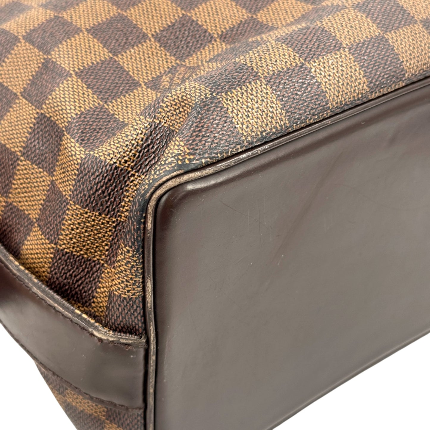 LOUIS VUITTON チェルシー ダミエ エベヌ キャンバス ブラウン トートバッグ N51119