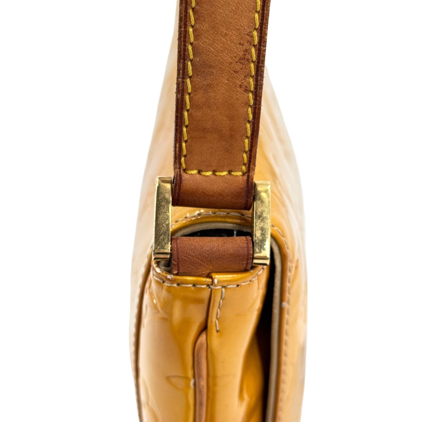 LOUIS VUITTON トンプソンストリート ヴェルニ イエロー ショルダーバッグ M91071