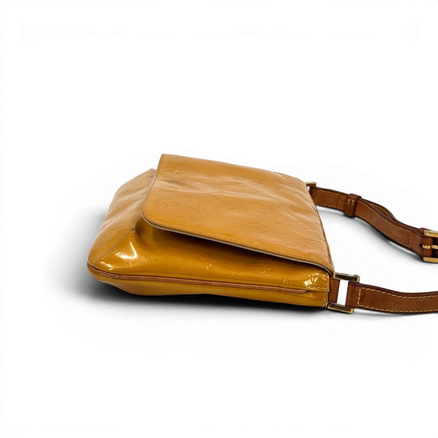 LOUIS VUITTON トンプソンストリート ヴェルニ イエロー ショルダーバッグ M91071