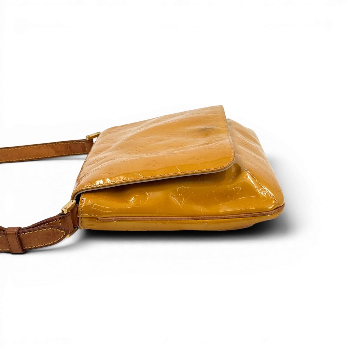 LOUIS VUITTON トンプソンストリート ヴェルニ イエロー ショルダーバッグ M91071