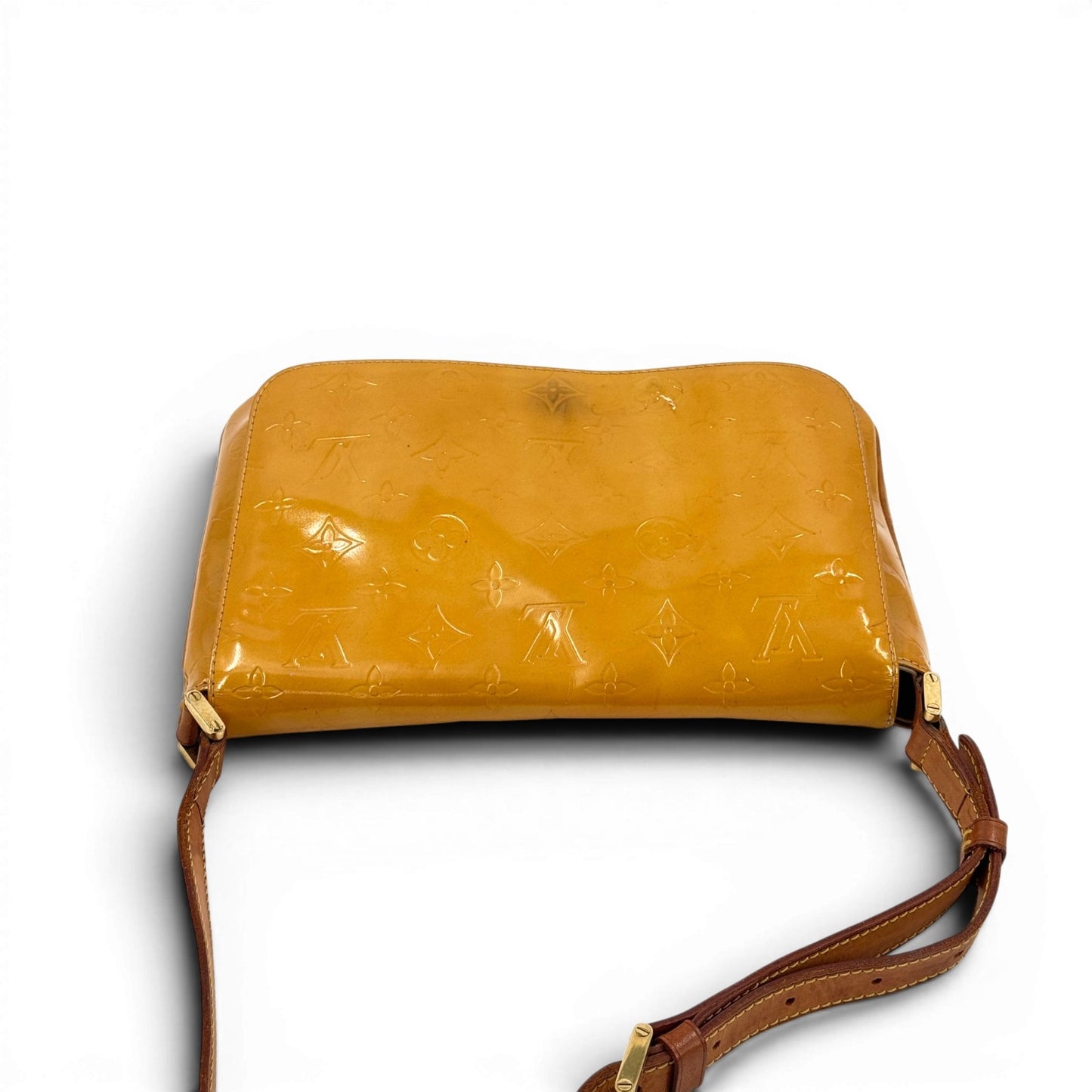 LOUIS VUITTON トンプソンストリート ヴェルニ イエロー ショルダーバッグ M91071
