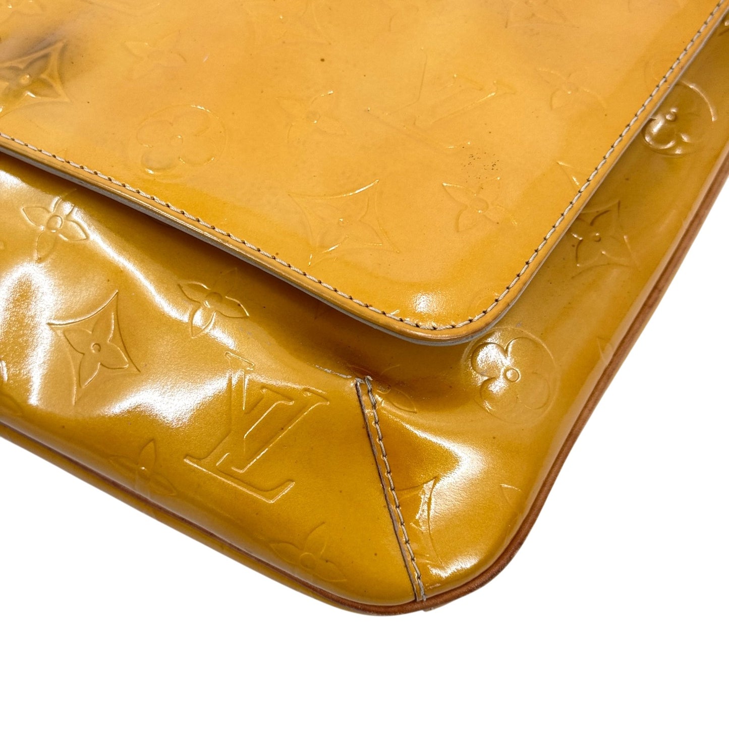 LOUIS VUITTON トンプソンストリート ヴェルニ イエロー ショルダーバッグ M91071