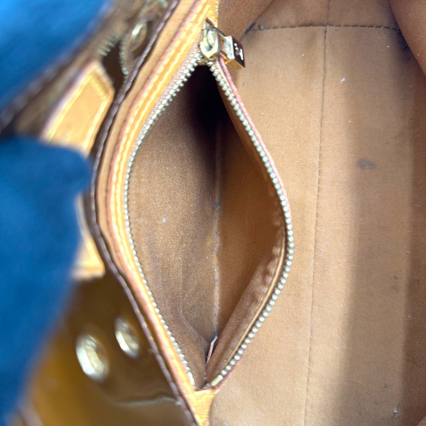 LOUIS VUITTON リードPM ヴェルニ ブロンズ ハンドバッグ M91145 Y2K