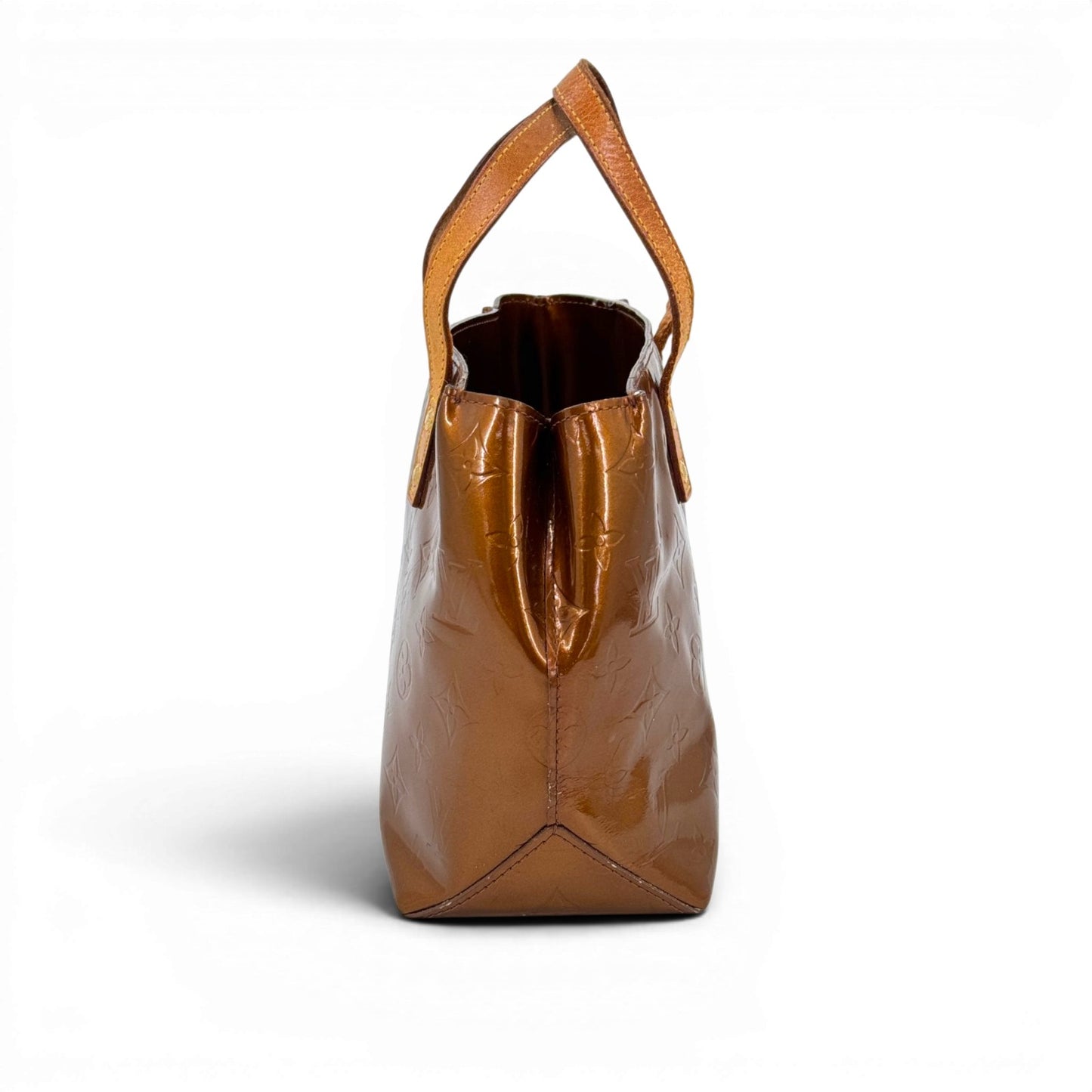 LOUIS VUITTON リードPM ヴェルニ ブロンズ ハンドバッグ M91145 Y2K